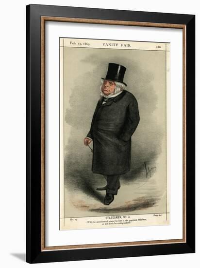 John Bright, Liberal Politician-Carlo Pellegrini-Framed Art Print