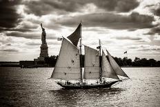The Clipper and the Liberty-John Brooknam-Stretched Canvas