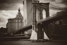 The Sailboat and the Bridge-John Brooknam-Framed Art Print