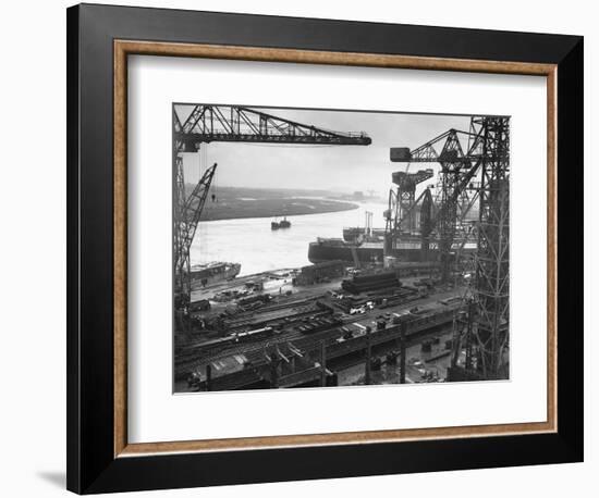 John Brown's Shipyard on the Clyde-null-Framed Photographic Print