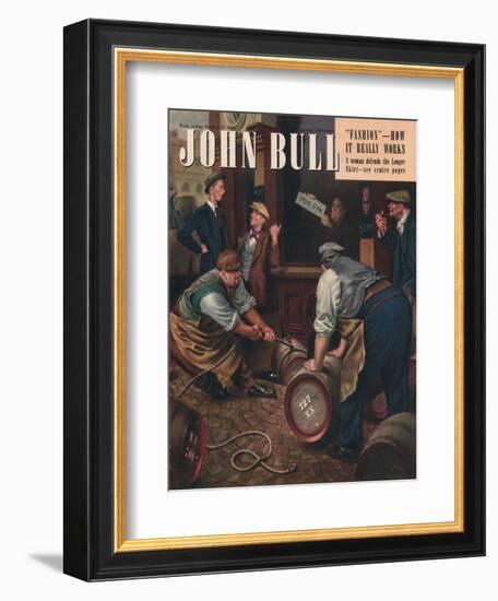 John Bull, Alcoholic Magazine, UK, 1947-null-Framed Giclee Print