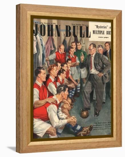 John Bull, Arsenal Football Team Changing Rooms Magazine, UK, 1947-null-Framed Premier Image Canvas