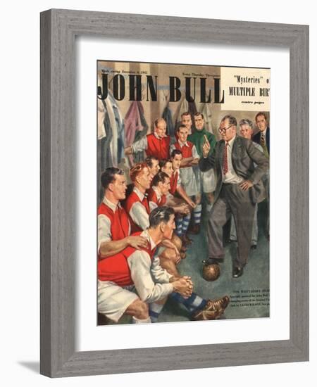 John Bull, Arsenal Football Team Changing Rooms Magazine, UK, 1947-null-Framed Giclee Print