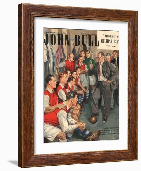 John Bull, Arsenal Football Team Changing Rooms Magazine, UK, 1947-null-Framed Giclee Print