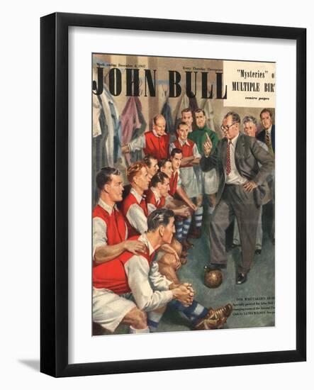 John Bull, Arsenal Football Team Changing Rooms Magazine, UK, 1947-null-Framed Giclee Print