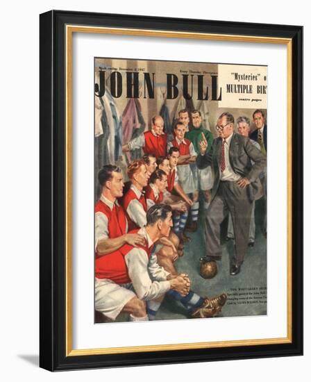 John Bull, Arsenal Football Team Changing Rooms Magazine, UK, 1947-null-Framed Giclee Print