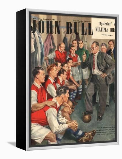 John Bull, Arsenal Football Team Changing Rooms Magazine, UK, 1947-null-Framed Premier Image Canvas