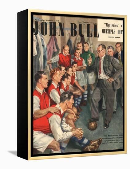 John Bull, Arsenal Football Team Changing Rooms Magazine, UK, 1947-null-Framed Premier Image Canvas