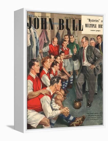 John Bull, Arsenal Football Team Changing Rooms Magazine, UK, 1947-null-Framed Premier Image Canvas