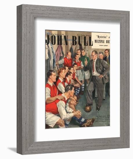 John Bull, Arsenal Football Team Changing Rooms Magazine, UK, 1947-null-Framed Giclee Print