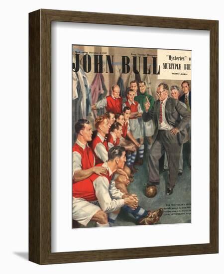John Bull, Arsenal Football Team Changing Rooms Magazine, UK, 1947-null-Framed Giclee Print
