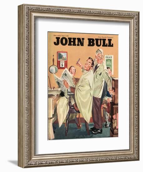 John Bull, Barbers Mens Radios Magazine, UK, 1950-null-Framed Giclee Print