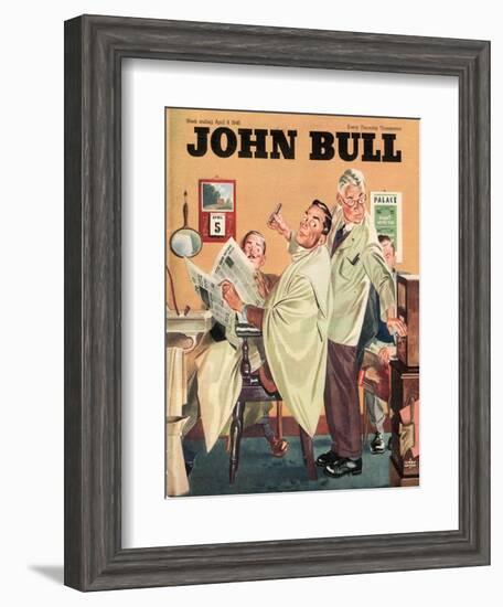 John Bull, Barbers Mens Radios Magazine, UK, 1950-null-Framed Giclee Print