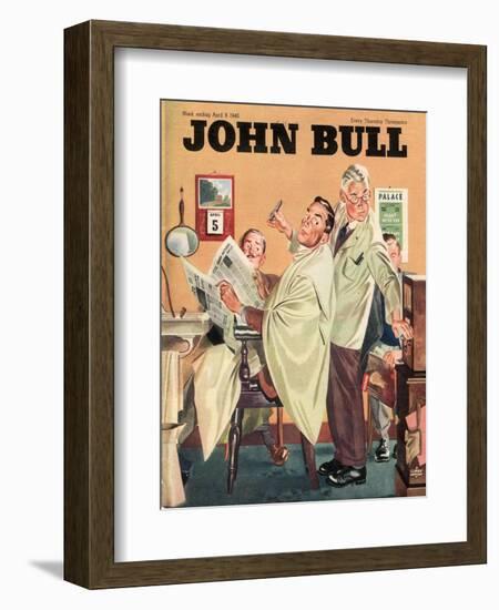 John Bull, Barbers Mens Radios Magazine, UK, 1950-null-Framed Giclee Print