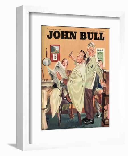 John Bull, Barbers Mens Radios Magazine, UK, 1950-null-Framed Giclee Print