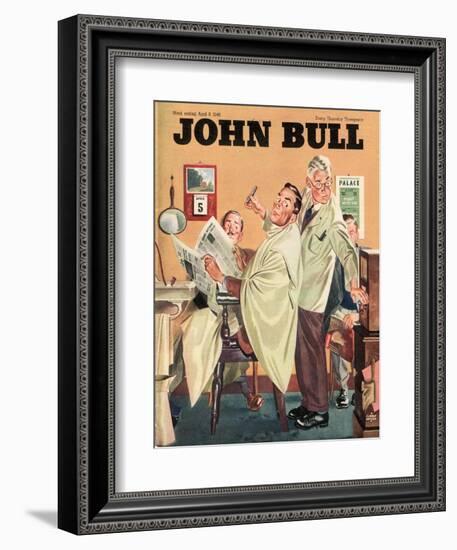 John Bull, Barbers Mens Radios Magazine, UK, 1950-null-Framed Giclee Print