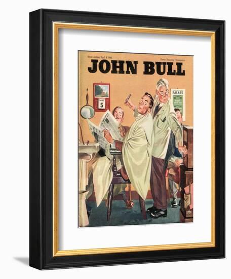 John Bull, Barbers Mens Radios Magazine, UK, 1950-null-Framed Giclee Print