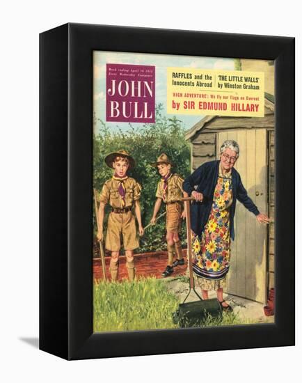 John Bull, Bob a Job Sheds Boy Scouts Magazine, UK, 1950-null-Framed Premier Image Canvas