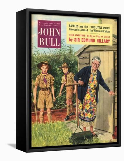 John Bull, Bob a Job Sheds Boy Scouts Magazine, UK, 1950-null-Framed Premier Image Canvas