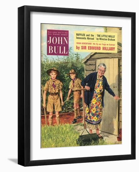 John Bull, Bob a Job Sheds Boy Scouts Magazine, UK, 1950-null-Framed Giclee Print