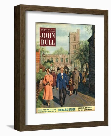 John Bull, Churches Village Magazine, UK, 1954-null-Framed Giclee Print