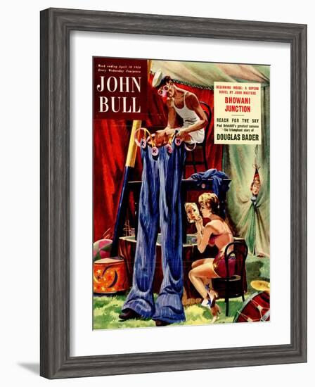 John Bull, Clowns Magazine, UK, 1950-null-Framed Giclee Print