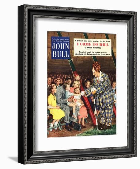 John Bull, Clowns Magazine, UK, 1950-null-Framed Giclee Print