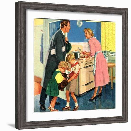 John Bull, Cooking Housewives, UK, 1950-null-Framed Giclee Print