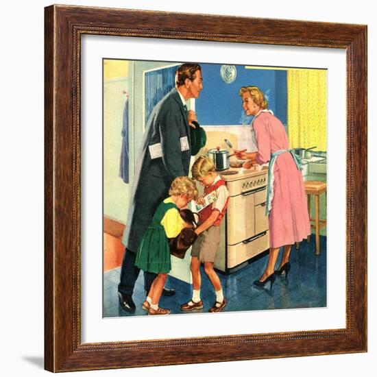 John Bull, Cooking Housewives, UK, 1950-null-Framed Giclee Print