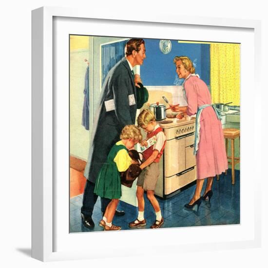 John Bull, Cooking Housewives, UK, 1950-null-Framed Giclee Print