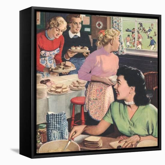 John Bull, Cooking Rugby Tea Girlfriends Baking Magazine, UK, 1956-null-Framed Premier Image Canvas