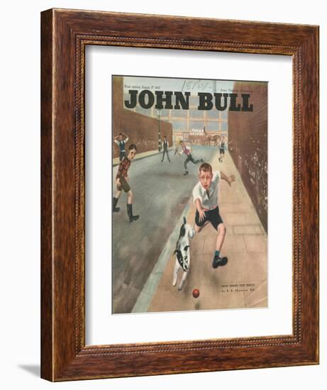 John Bull, Cricket Dogs Disasters Balls Magazine, UK, 1950-null-Framed Giclee Print