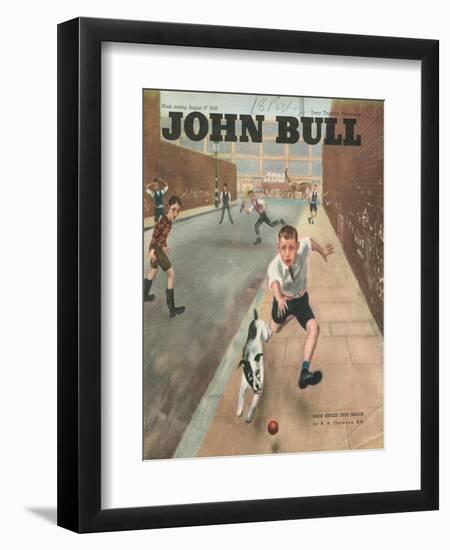 John Bull, Cricket Dogs Disasters Balls Magazine, UK, 1950-null-Framed Giclee Print