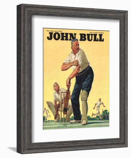 John Bull, Cricket Magazine, UK, 1946-null-Framed Giclee Print