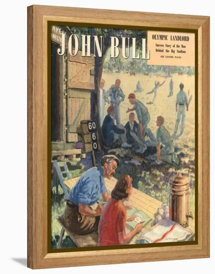 John Bull, Cricket Magazine, UK, 1948-null-Framed Premier Image Canvas