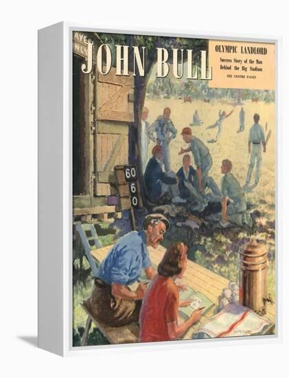 John Bull, Cricket Magazine, UK, 1948-null-Framed Premier Image Canvas