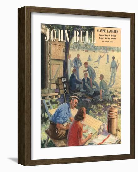 John Bull, Cricket Magazine, UK, 1948-null-Framed Giclee Print