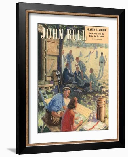 John Bull, Cricket Magazine, UK, 1948-null-Framed Giclee Print