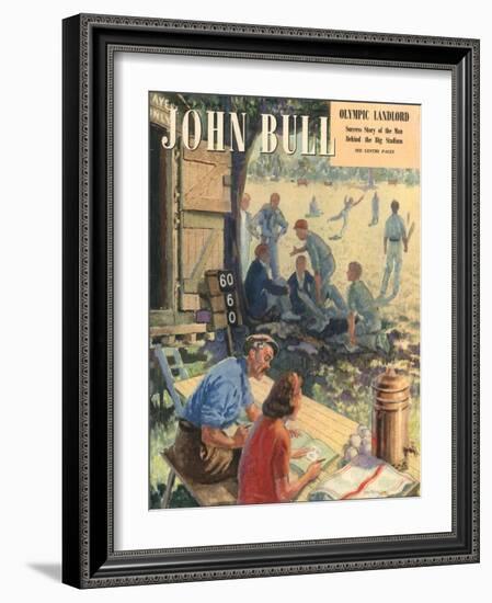 John Bull, Cricket Magazine, UK, 1948-null-Framed Giclee Print