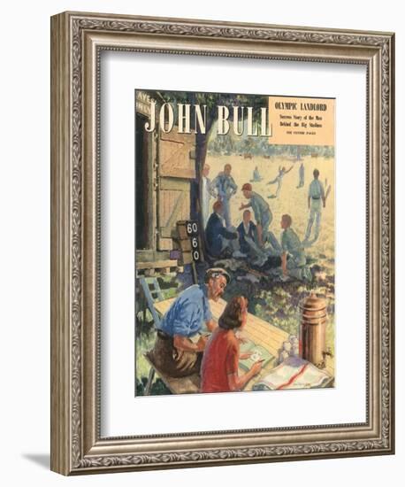 John Bull, Cricket Magazine, UK, 1948-null-Framed Giclee Print