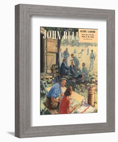 John Bull, Cricket Magazine, UK, 1948-null-Framed Giclee Print
