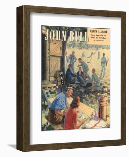 John Bull, Cricket Magazine, UK, 1948-null-Framed Giclee Print