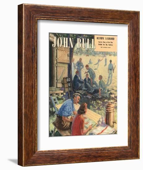 John Bull, Cricket Magazine, UK, 1948-null-Framed Giclee Print