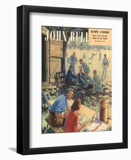 John Bull, Cricket Magazine, UK, 1948-null-Framed Giclee Print