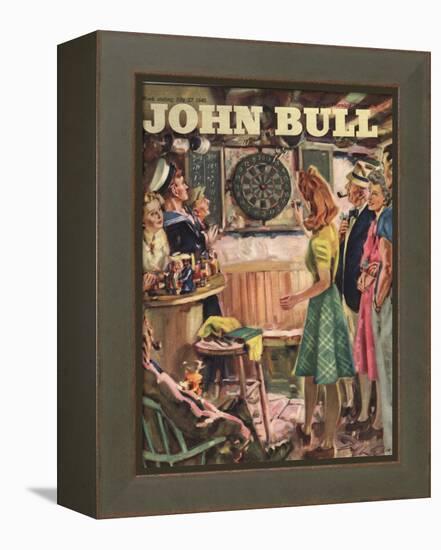 John Bull, Darts Magazine, UK, 1946-null-Framed Premier Image Canvas