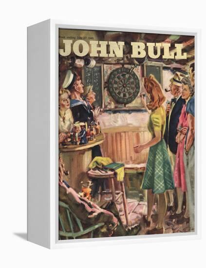 John Bull, Darts Magazine, UK, 1946-null-Framed Premier Image Canvas