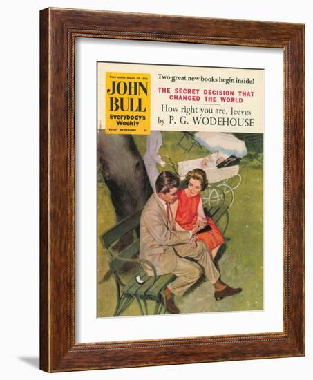 John Bull, Dating Parks Benches Magazine, UK, 1950-null-Framed Giclee Print