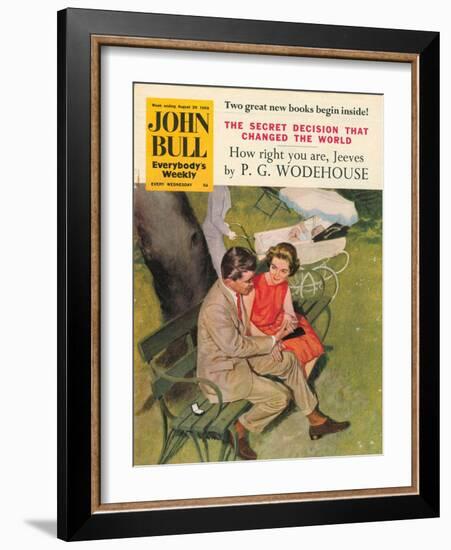 John Bull, Dating Parks Benches Magazine, UK, 1950-null-Framed Giclee Print