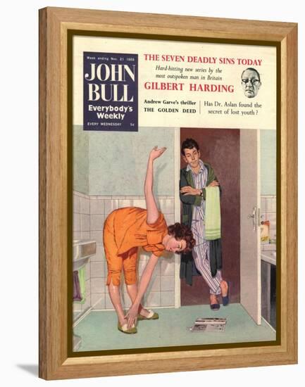 John Bull, Diets Slimming Weight Loss Exercise Keep Fit Magazine, UK, 1950-null-Framed Premier Image Canvas