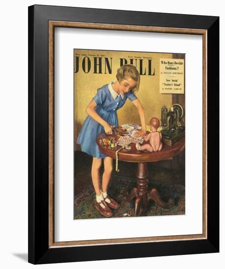 John Bull, Dressmaking Hobbies Magazine, UK, 1949-null-Framed Giclee Print